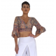 Τοπ rayon-silk με τιράντες